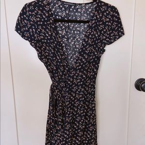 Brandy Melville Navy Wrap Dress